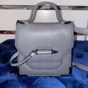 Mackage Rubie Bag in grey with gunmetal hardware